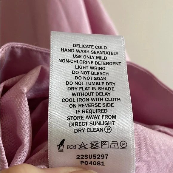 Aje Frequency Midi Dress Women’s Size 0 Cutout Cotton Pink - Picture 11 of 12